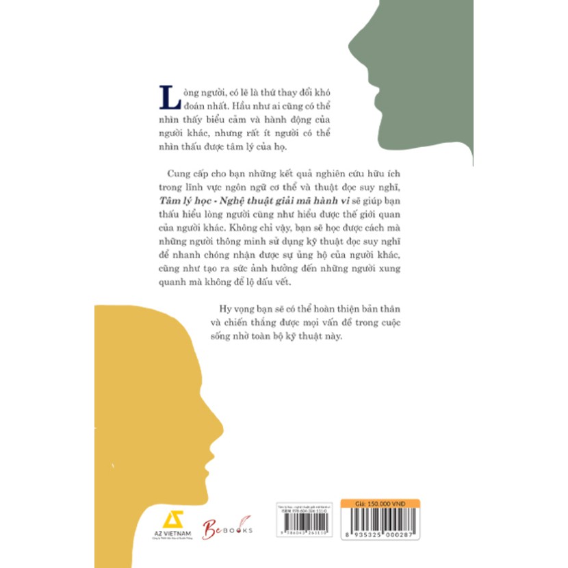 Sách - Tâm Lý Học - Nghệ Thuật Giải Mã Hành Vi - AZ Books