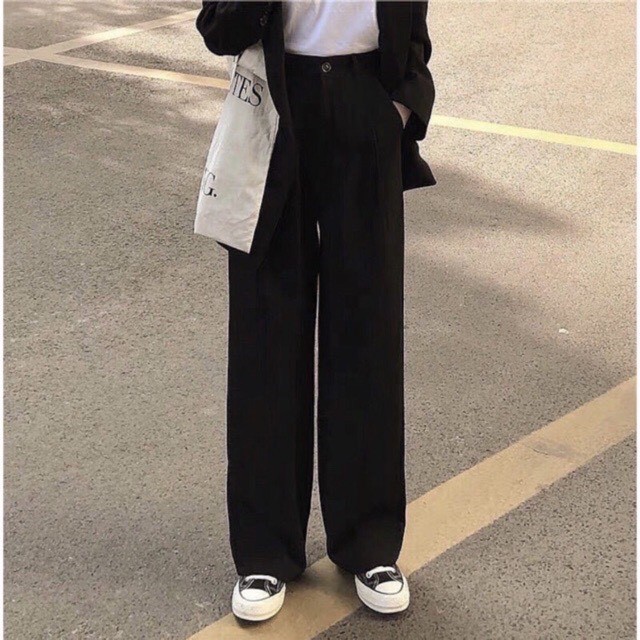 Quần Ống Suông 💖 𝘍𝘳𝘦𝘦𝘴𝘩𝘪𝘱 💖 Quần Tây Ống Rộng Hàn Quốc 94cm Ulzzang Siêu Hot LAVUSA ( Ảnh Thật / Sẵn ) | BigBuy360 - bigbuy360.vn