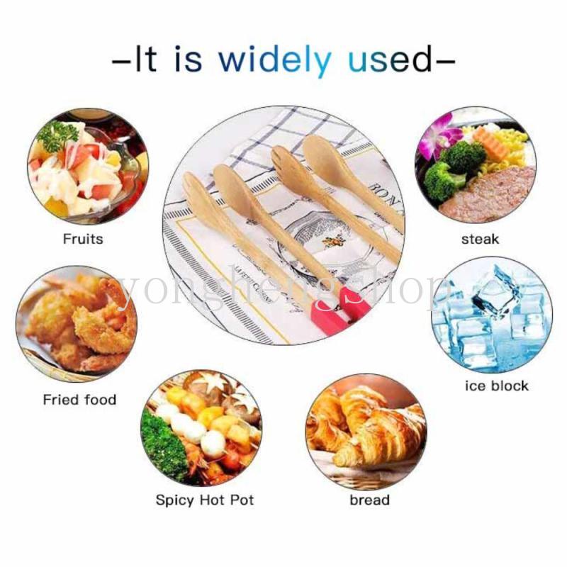 Kẹp Gỗ Tre Gắp Thức Ăn Có Tay Cầm Silicone Tiện Lợi