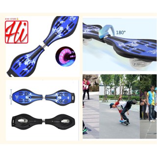 Ván trượt xoắn Skateboard Twister 2 bánh LED cao cấp dành cho người lớn và trẻ em