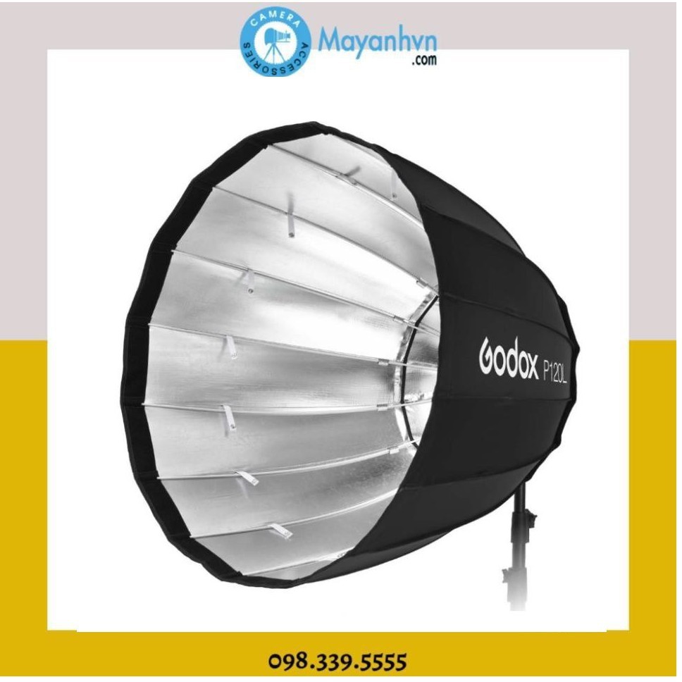 [Mã 154ELSALE2 giảm 7% đơn 300K] Softbox tản sáng hãng Godox Parabolic Softbox P90L, P120L