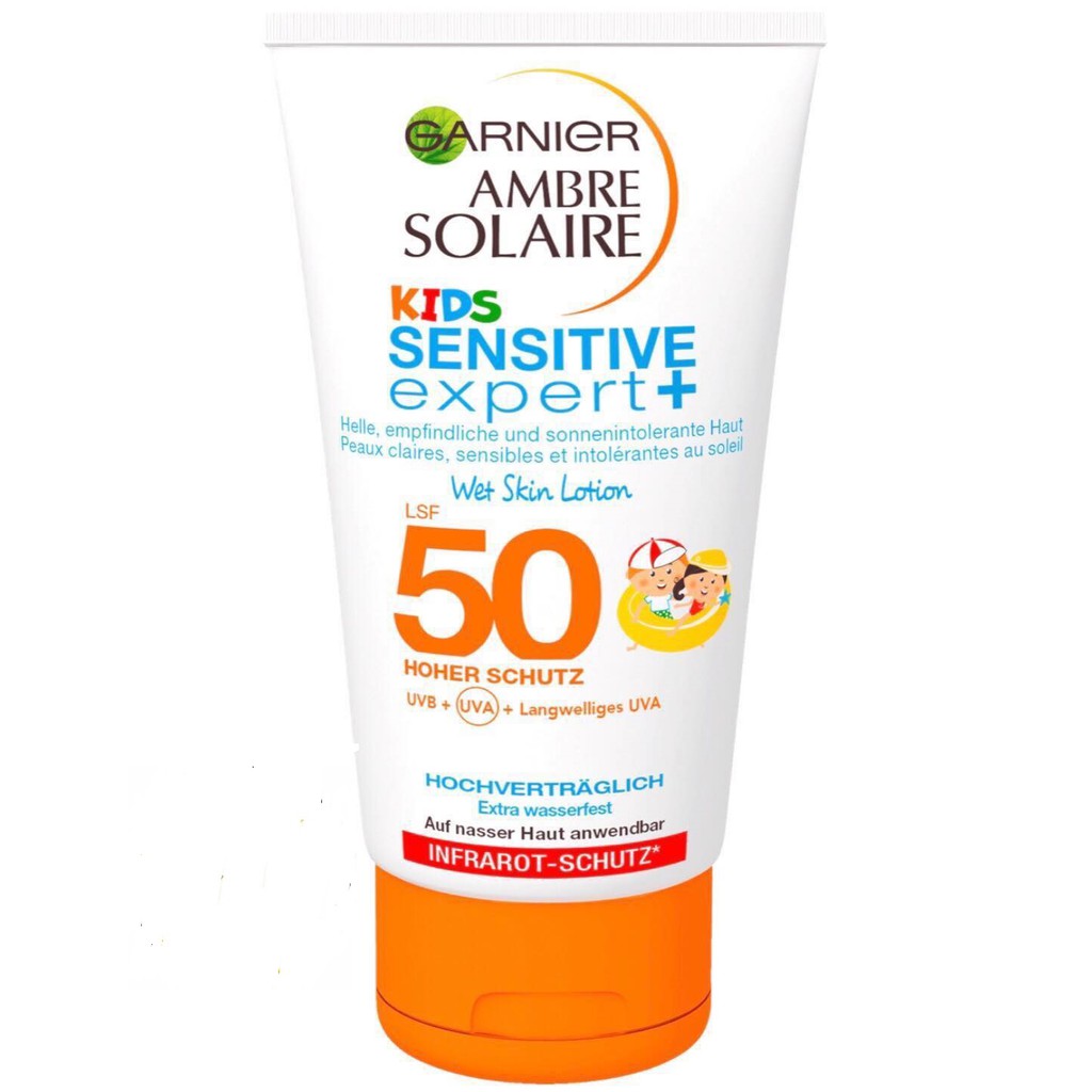 🌟 Kem chống nắng Garnier Ambre Solaire Kids Sensitive Expert+ SPF 50 - HÀNG CHUẨN, ORDER VỀ SẼ CÓ BILL ĐI KÈM