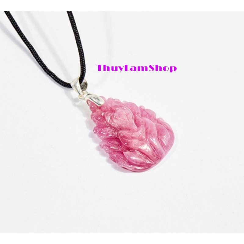 Vòng cổ hồ ly cửu vĩ (9 đuôi) đá R.u B.y chế tác chạm tay thủ công hoàn toàn tự nhiên may mắn tình duyên, giao tiếp