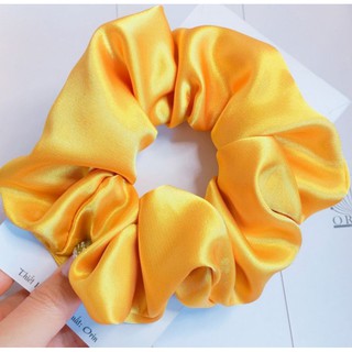 Cột tóc vải Phi Bóng Scrunchie Nhiều Màu Size to 14cm( Ảnh thật tự chụp)