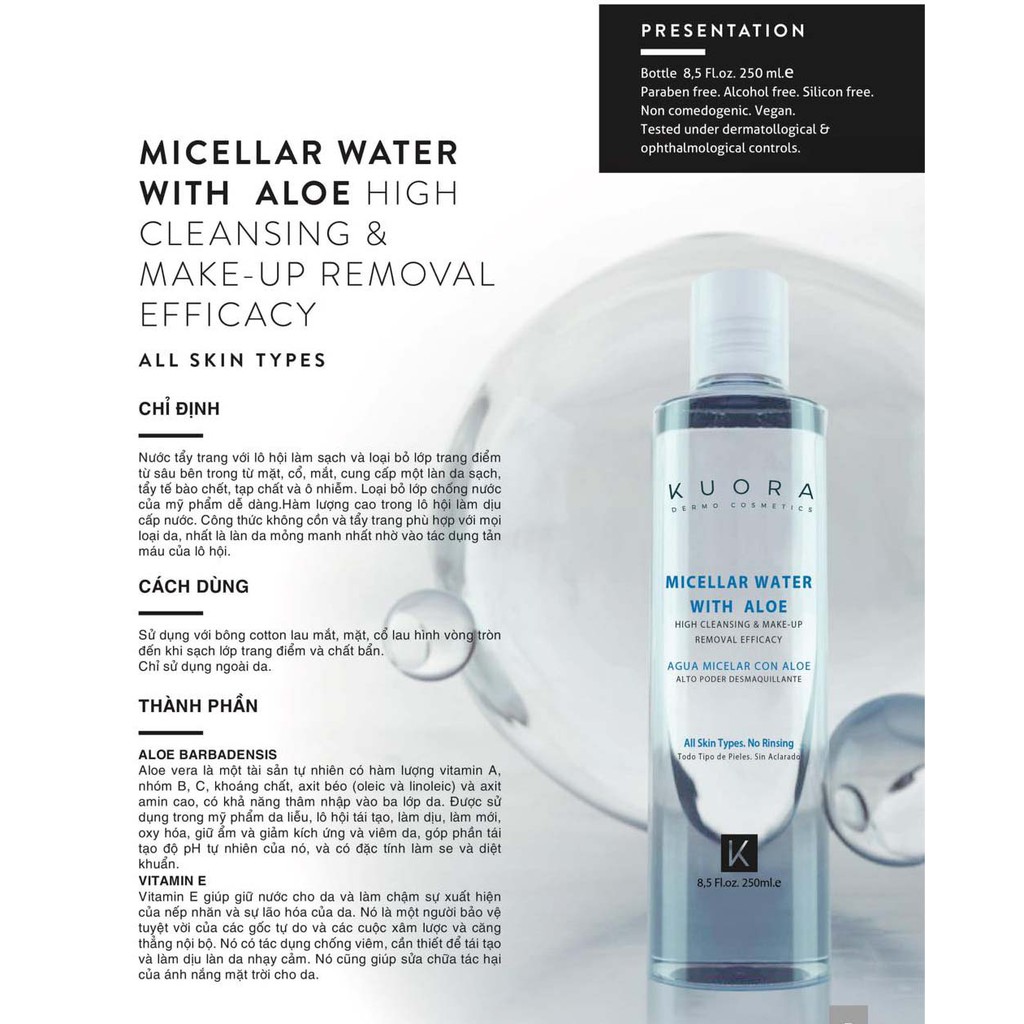 Nước Tẩy Trang Cao Cấp - Nhập Khẩu Châu Âu 💓 Không Cồn, Không Paraben 💓 Tẩy Trang, Dưỡng Ẩm & Chống Oxy Hóa Cho Da. | BigBuy360 - bigbuy360.vn