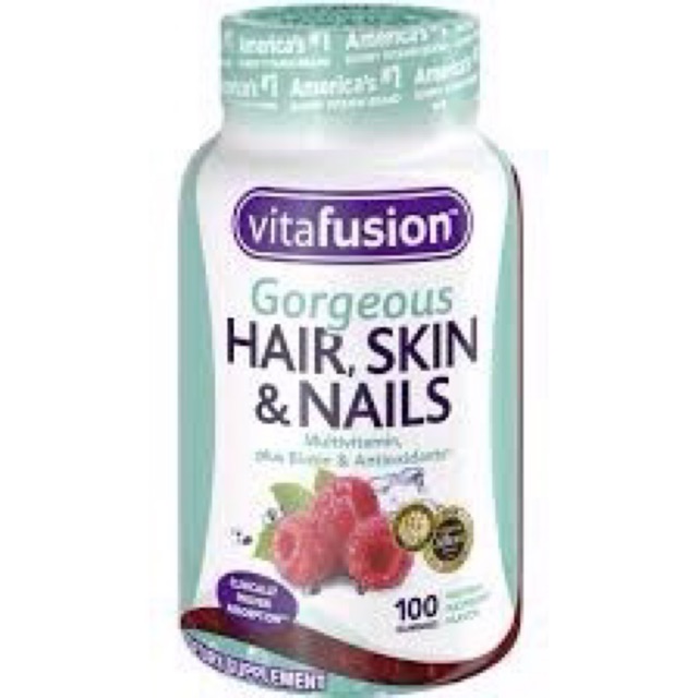 Kẹo dẻo Vitafusion Gorgeous Hair, Skin & Nails Multivitamin