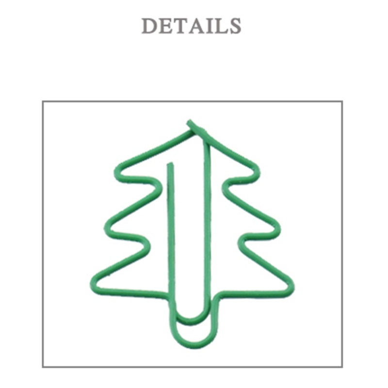 Set 15 Kẹp Giấy Hình Cây Thông Giáng Sinh Dễ Thương