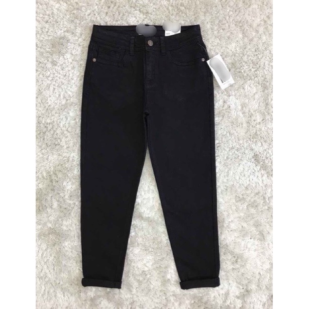 Quần baggy 9 tấc trắng đen