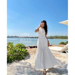 Váy maxi thô chun sang chảnh