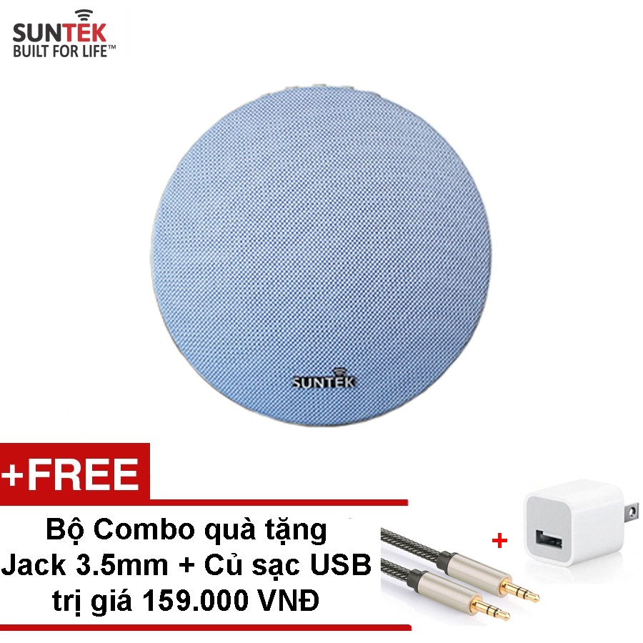 [Mã ELHACE giảm 4% đơn 300K] Loa bluetooth SUNTEK Ws-1625 kiêm pin sạc dự phòng (Trắng xanh)