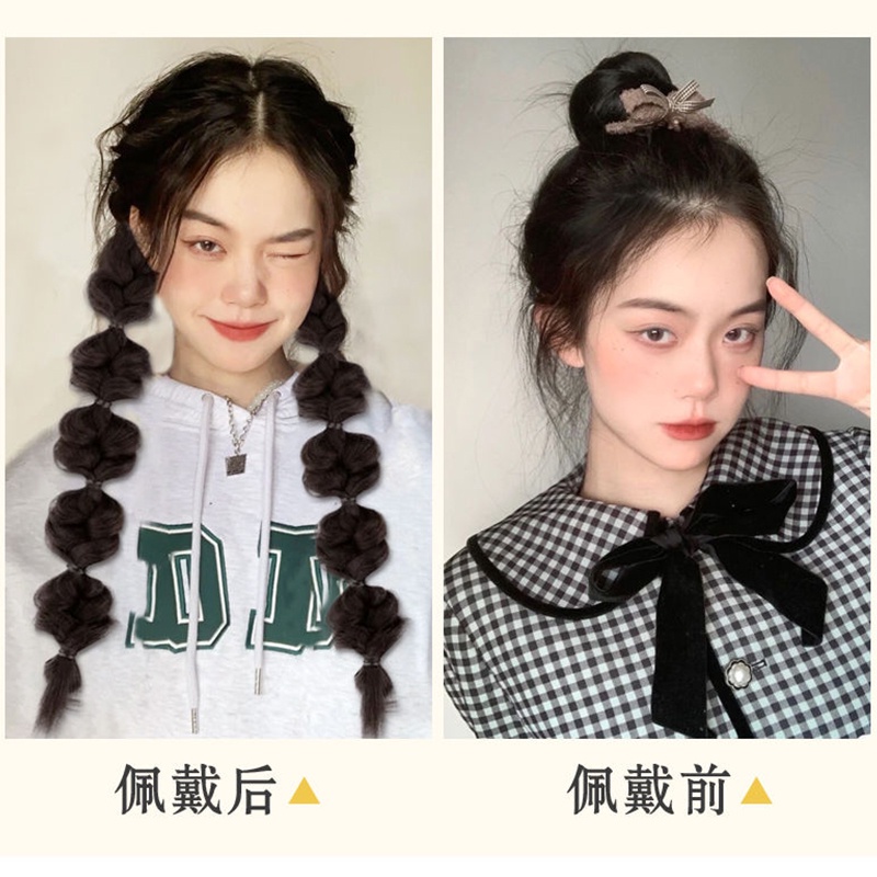 Tóc Đuôi Ngựa Giả Thắt Bím Dễ Thương Dành Cho Nữ