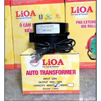 Biến áp tự ngẫu Lioa 400VA/ Điện áp 220V ra 110V