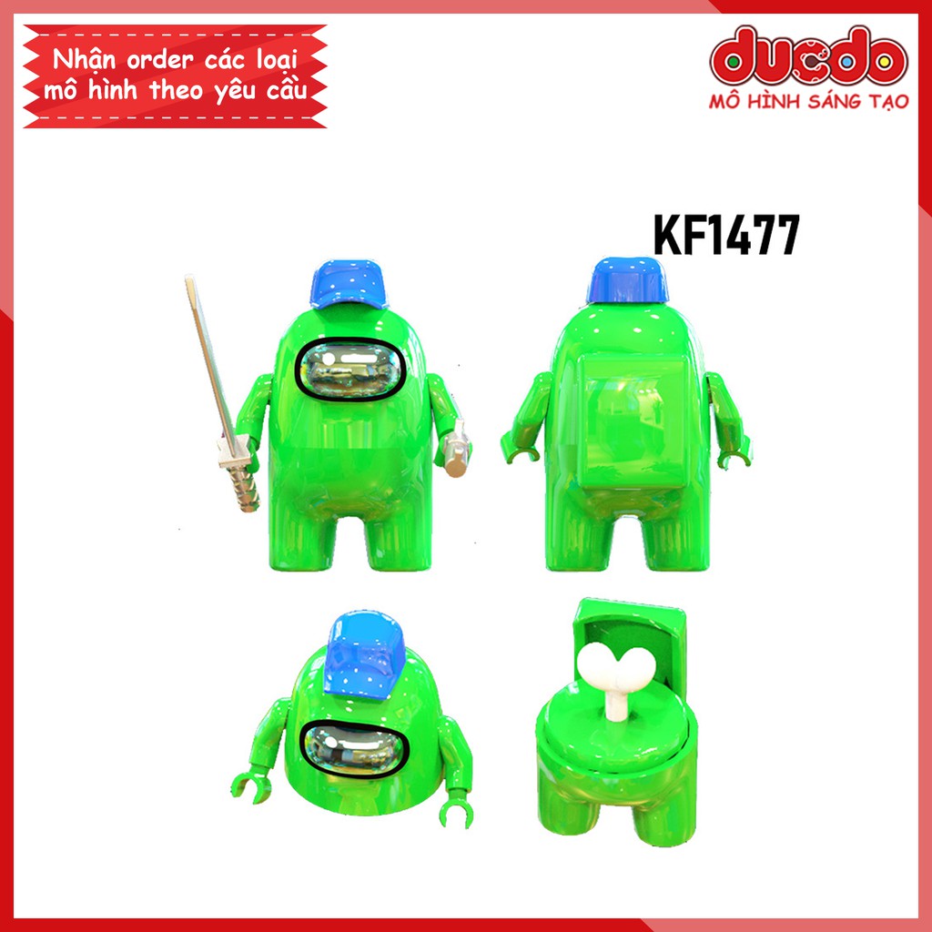 Minifigures các nhân vật trong game Among Us - Đồ Chơi Lắp Ghép Xếp Hình Mini Mô hình Kopf KF6132