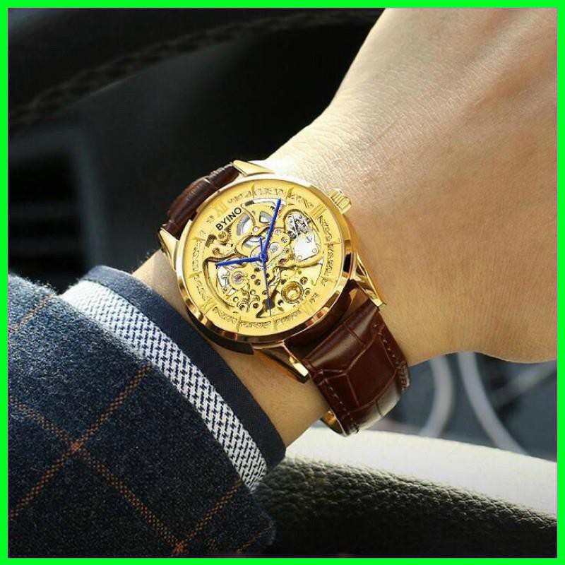 [ Đồng Hồ Nam ] ĐỒNG HỒ BiYINO  CƠ DÂY DA CAO CẤP CHÍNH HÃNG | BigBuy360 - bigbuy360.vn