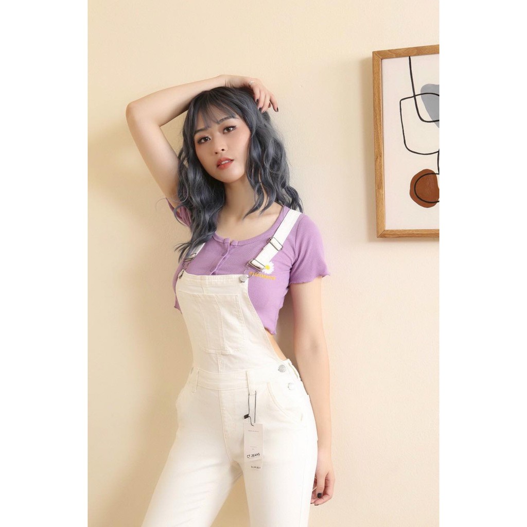 Quần yếm jeans nữ dáng dài  | BigBuy360 - bigbuy360.vn