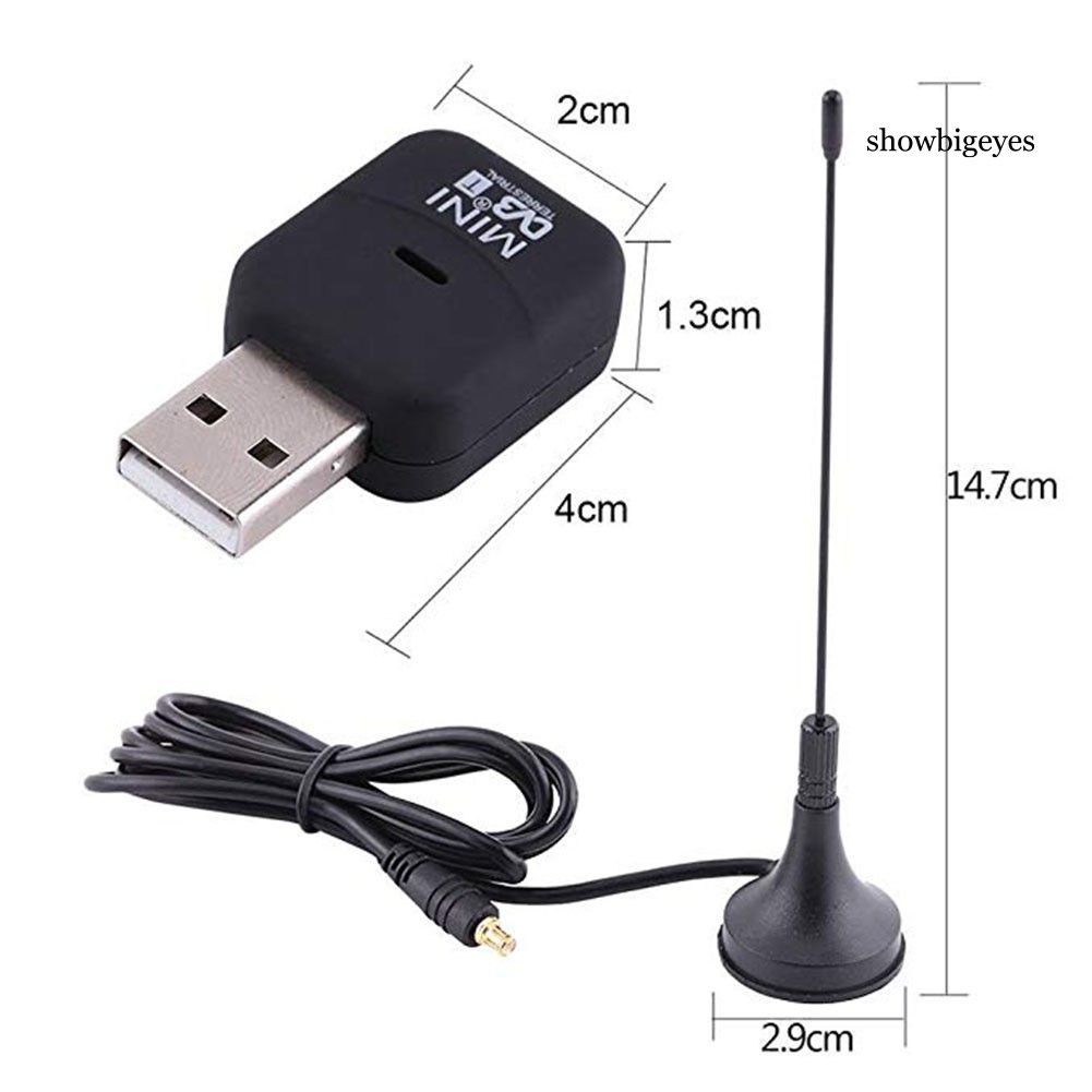 Bộ Thu Phát Tín Hiệu Kĩ Thuật Số Mini Usb 2.0 Dvb-T Sdr + Dab + Fm Kèm Phụ Kiện