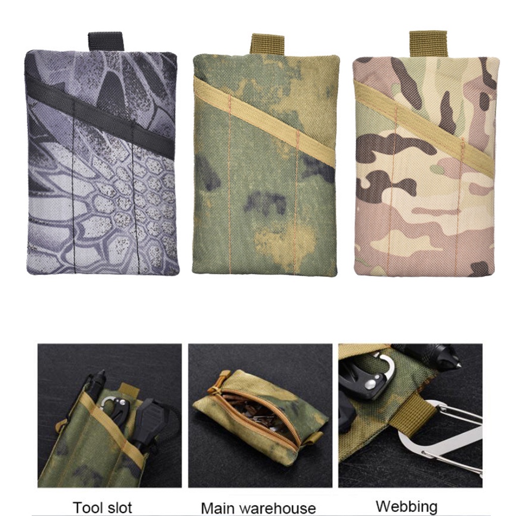 BolehDeals Camouflage Waist Fanny Pack Belt Tool Bag Running Hiking Pouch Bag