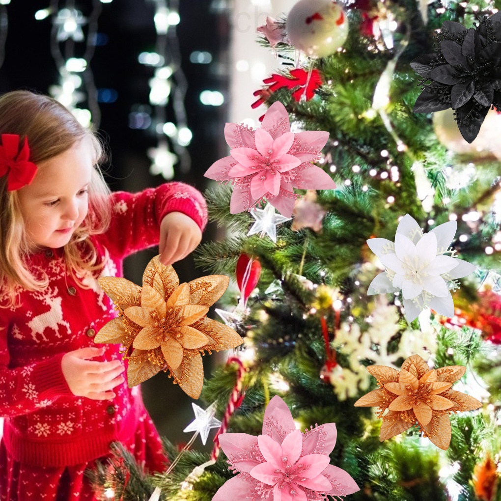 Hoa giả bằng PE dùng trang trí giáng sinh