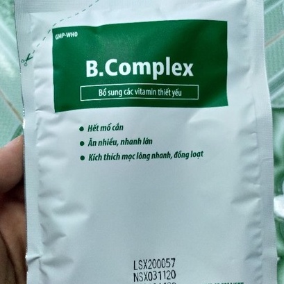 Bcomplex 100g Greenvet - Bổ sung vitamin thiết yếu cho vật nuôi