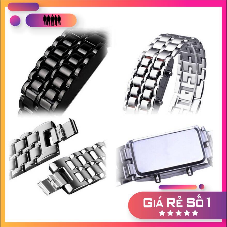 ĐỒNG HỒ ĐIÊN TỬ HIỂN THỊ MẶT LED - THÉP KHÔNG GỈ CAO CẤP SỬ DỤNG BỀN LÂU