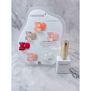 sơn gel thạch vandonnie set 6 màu