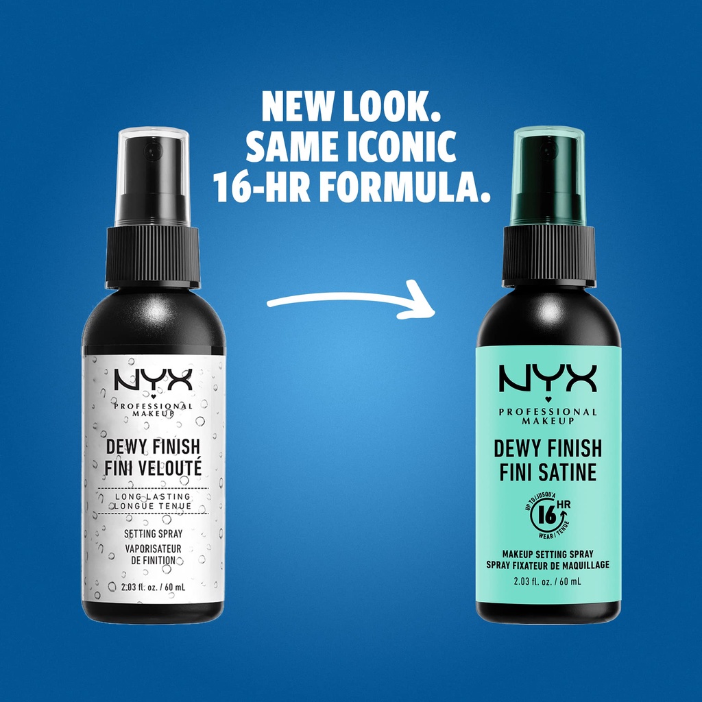 (Mẫu Mới 2022) Xịt Khóa Nền Giữ Lớp Makeup NYX Long Lasting Finish Setting Spray 60ml