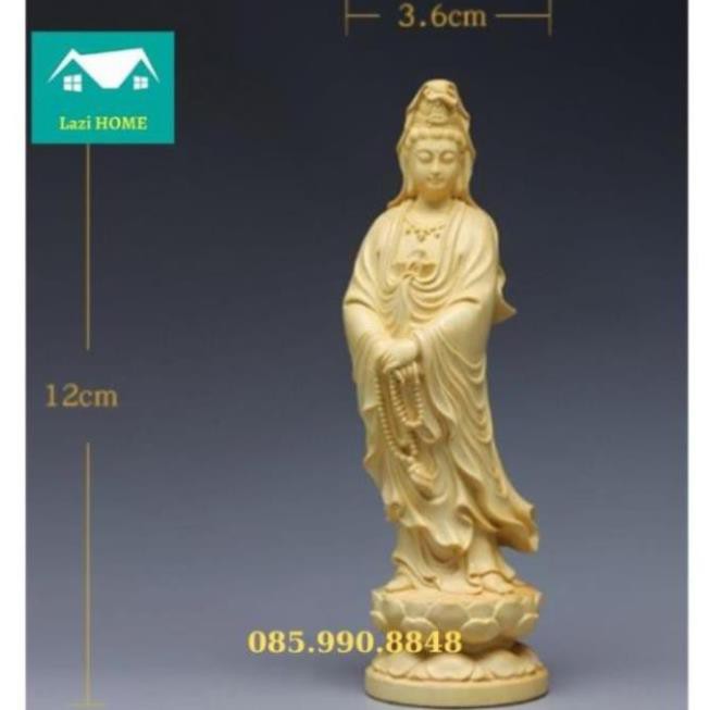 Tượng trang trí gỗ Hoàng Dương cao cấp, tượng phật phong thủy -M2 Phật Bà . .. . .