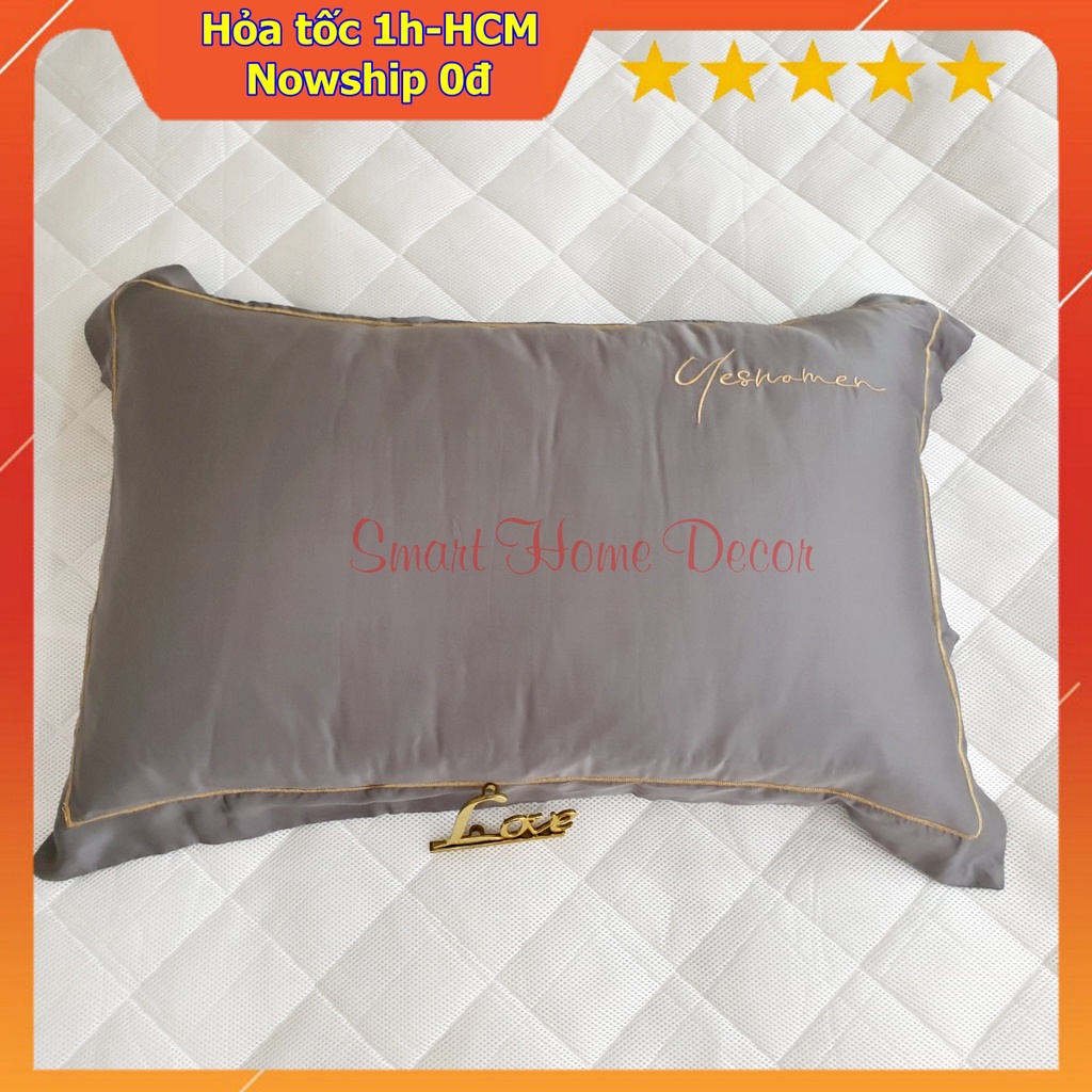 Vỏ gối nằm 50x70cm,lụa 100%Tencel 60S, cao cấp nhất thị trường, siêu mềm mát mịn (Ảnh shop tự chụp) | BigBuy360 - bigbuy360.vn