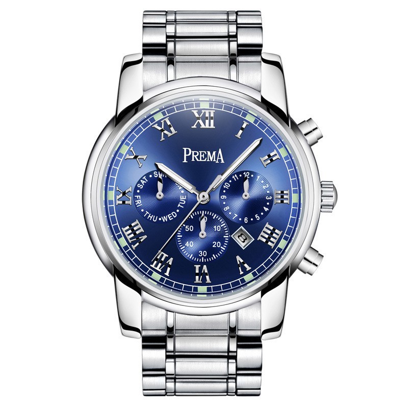 Đồng Hồ Nam Prema Dây Thép Cao Cấp DH18