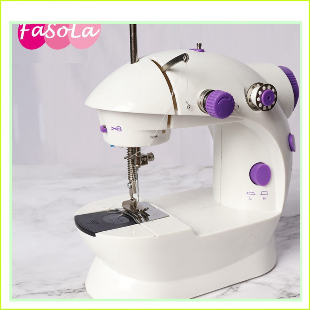 Máy khâu mini cầm tay gia đình 202A, Máy may mini gia đình 2 tốc độ may FASOLA