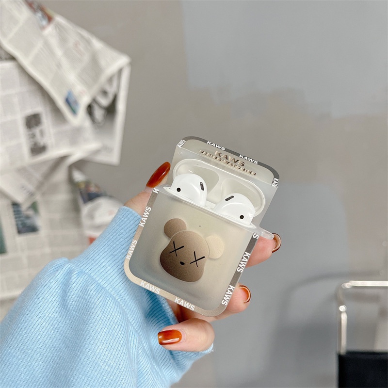 Vỏ Ốp Case Bảo Vệ Bao Đựng Tai Nghe Airpod 1 2 Pro Hình KAW S - Moncase