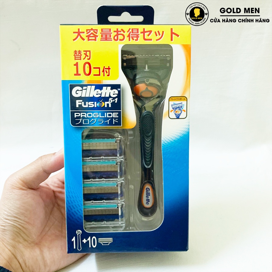 Dao cạo râu Gillette Fusion 5+1 set 10, set 6 Nhật Bản [CHÍNH HÃNG]