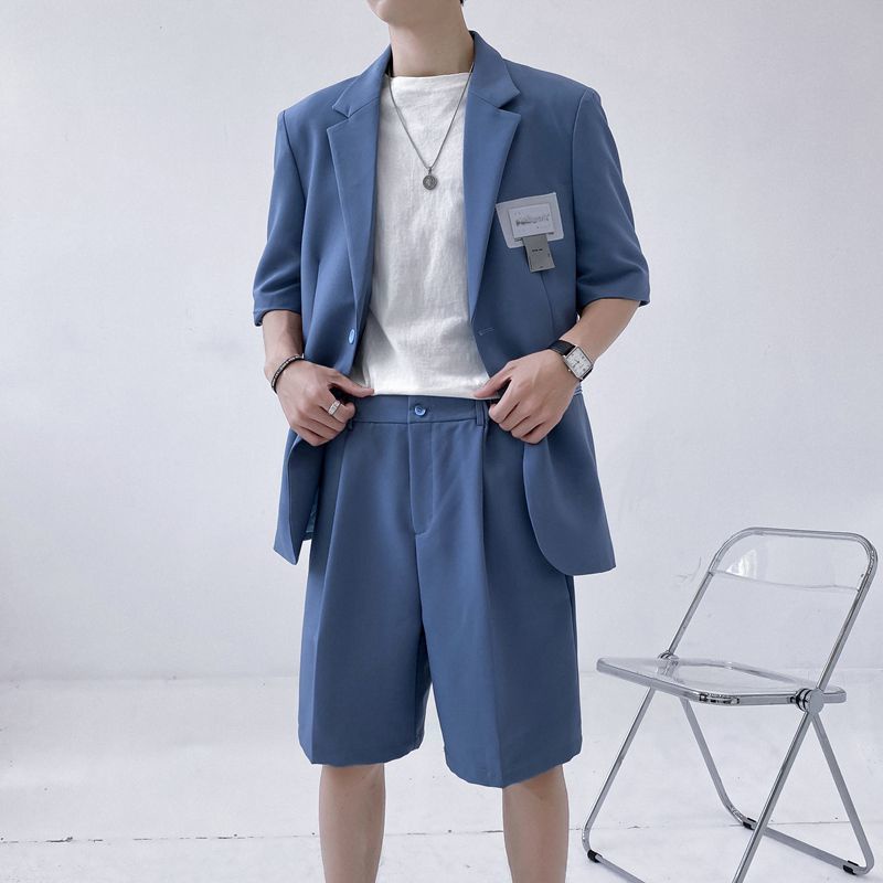 Bộ Đồ Vest Dáng Rộng Vải Mỏng Thời Trang Mùa Hè Cho Nam 2 Kiểu Cỡ M-2Xl