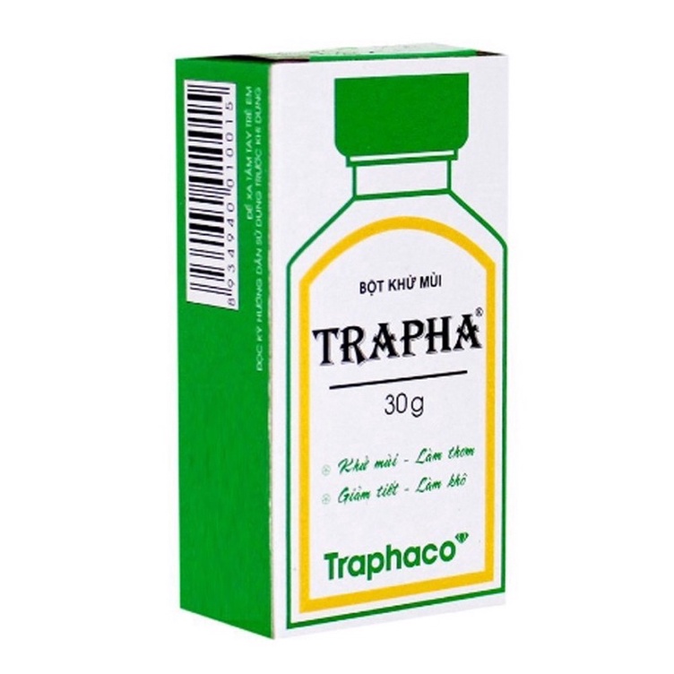 BỘT KHỬ MÙI TRAPHA 30G giá tốt