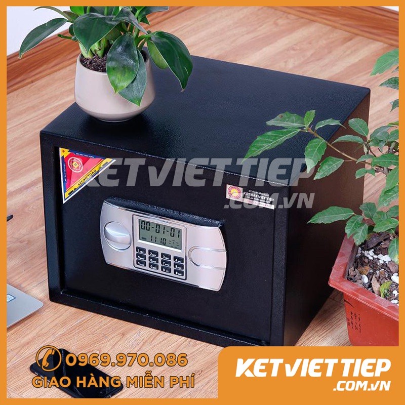 Két Sắt Mini Thông Minh Việt Tiệp  Khóa Điện Tử ✅ FREESHIP ✅ Két Sắt Cỡ Nhỏ Thông Minh MS KKS023 Màu Đen, Trắng | BigBuy360 - bigbuy360.vn