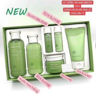 (AUTH) SET DƯỠNG TRÀ XANH INNISFREE 6 MÓN