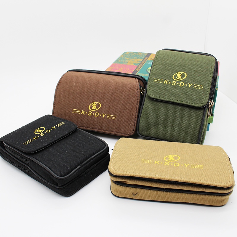 Túi Đeo Hông Đựng Điện Thoại Bằng Vải Canvas Tiện Dụng