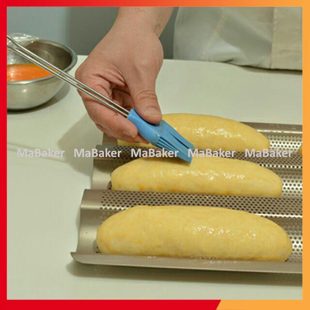 Khay nướng bánh mì 4 rãnh loại tốt, chống gỉ, siêu bền, an toàn – hàng chuyên dùng cho lò bánh - MaBaker