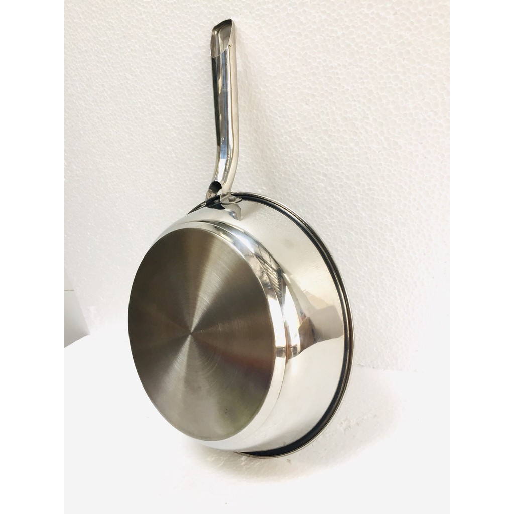 Chảo chống dính inox 3 đáy 26cm cán inox Rainy