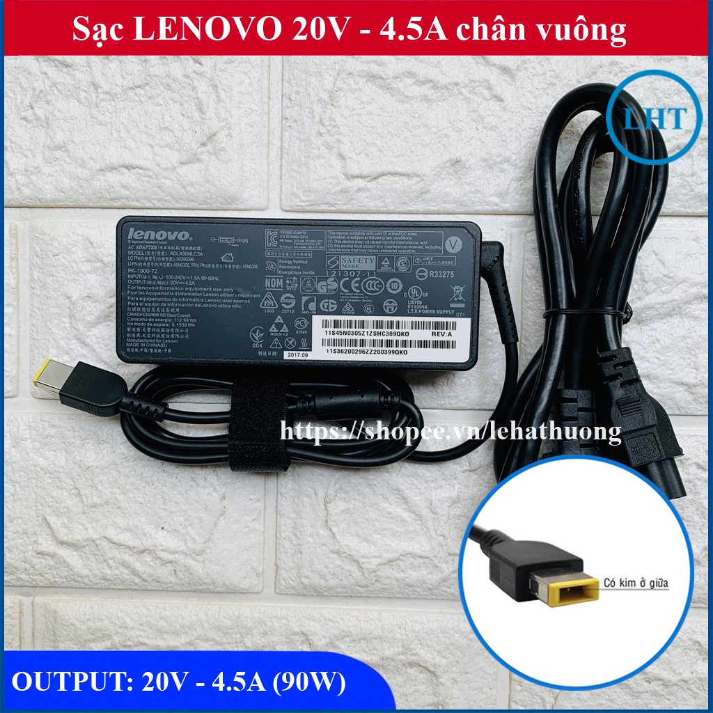 SẠC/ Adapter Laptop LENOVO Z40/ Z50/ Z50-70/U41/ U31-70, SẠC LENOVO CHÂN USB 20V- 4.5A- 90W