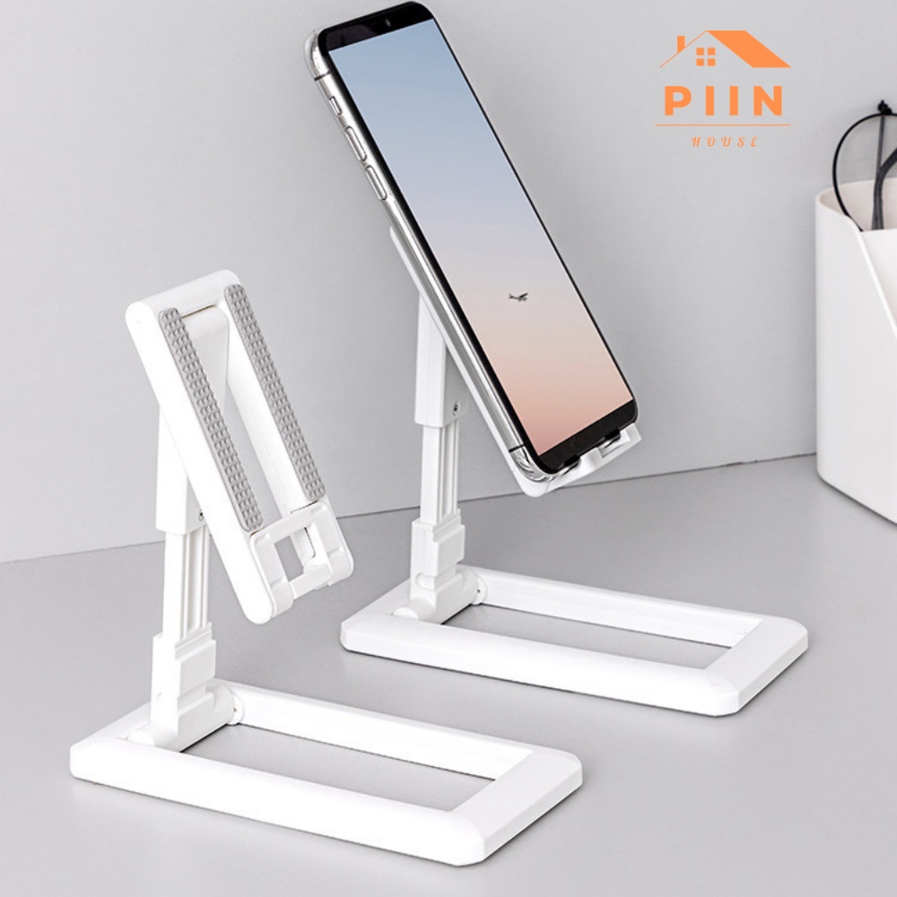 Giá đỡ điện thoại gấp gọn PIIN HOUSE có góc điều chỉnh 90 độ, kệ ipad đa năng tiện ích