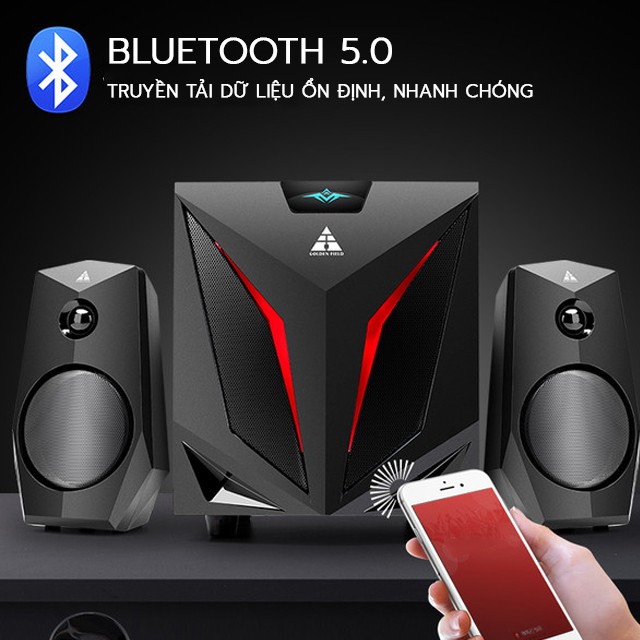 [REVIEW HÀNG KHỦNG ] Loa Vi Tính Bluetooth Golden Field K2, Mang Đậm Thiết Kế Gaming, Âm Thanh Đạt Chuẩn HD