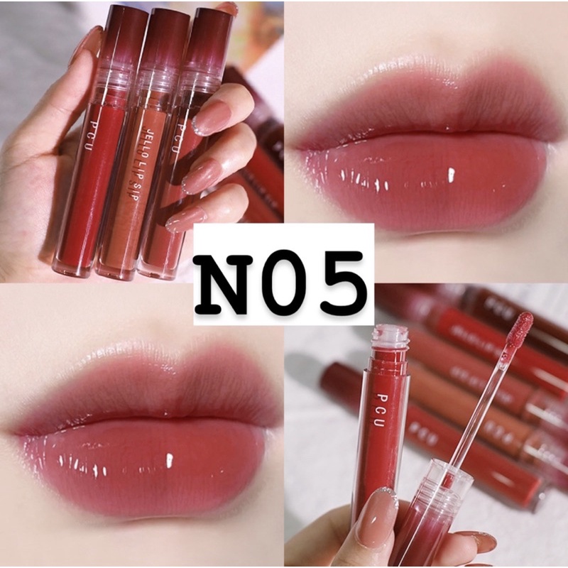 [Ảnh Thật] Son Tint Bóng PCU JELLO LIP SIP và OULESONG dưỡng ẩm, căng mọng