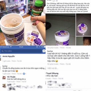 Tăng chiều cao Lysine dạng bột