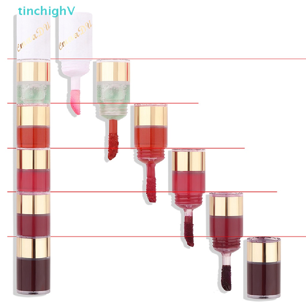 Bộ Son Môi 5 Trong 1 Màu Nhung Lì Gợi Cảm