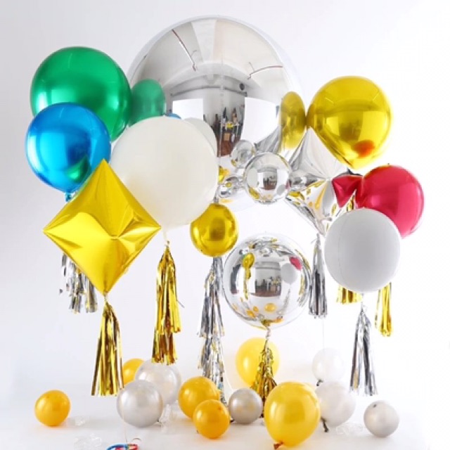 Bóng tròn 4D tráng nhôm cầu gương các cỡ 10&quot; 15&quot; 22&quot;