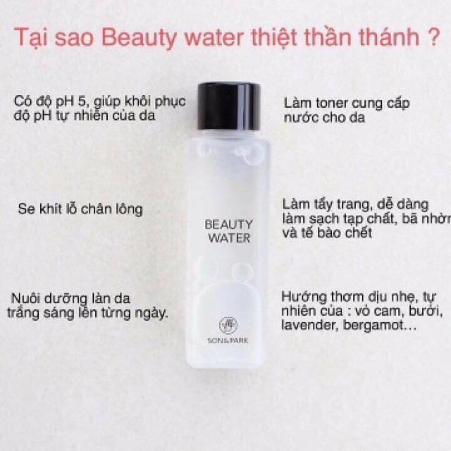 NƯỚC THẦN BEAUTY WATER SON&PARK