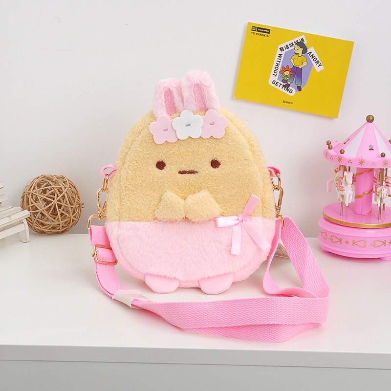 Túi Đeo Vai Kiểu Hoạt Hình Sumikko Gurashi Nhồi Bông Đáng Yêu Cho Bé Gái