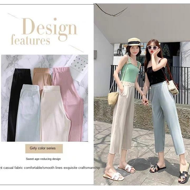 quần ống rộng Phong Cách Hàn Quốc Thời Trang Cho Nữ