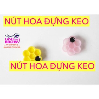 Nút đựng keo hoa mai - sử dụng nhiều lần nối mi